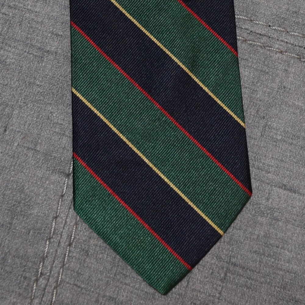 Brooks Brothers 346 Tie – Pure Silk, Italian Woven, Made in USA – Bold Multicolo
